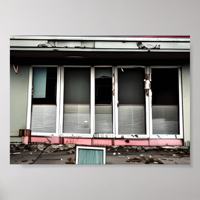 Abandoned Hotel Lost Spaces Debilitated Poster (Front)