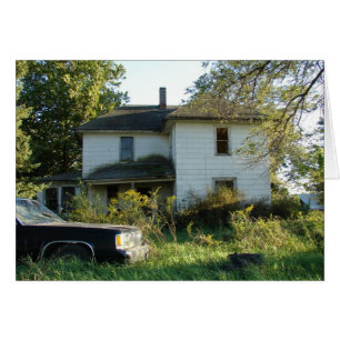 Abandoned House and Car in Rural Iowa