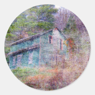 Abandoned House Classic Round Sticker