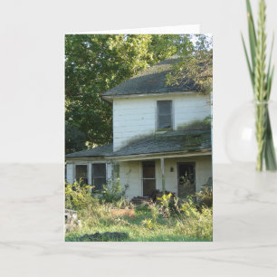 Abandoned House, Halloween Card