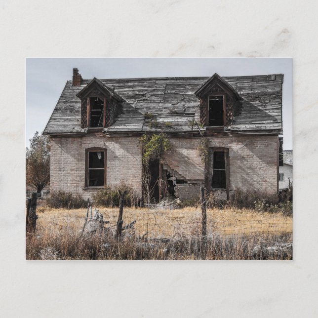 Abandoned House In Central Utah Postcard (Front)