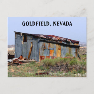 Abandoned House In Goldfield Nevada Postcard