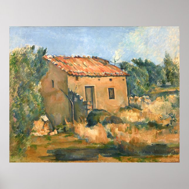 Abandoned House near Aix Paul Cezanne  Poster (Front)