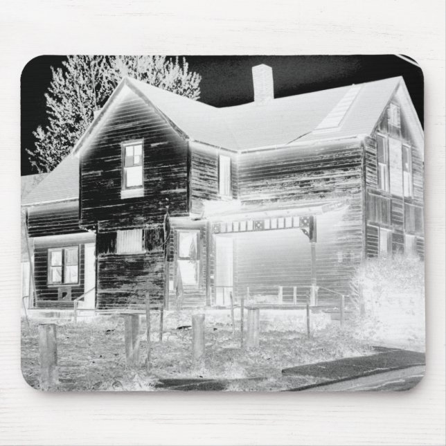 Abandoned House - negative Mouse Pad (Front)