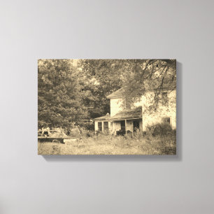 abandoned Iowa House Canvas Print