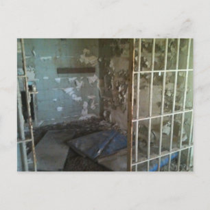 Abandoned Jail cell Postcard