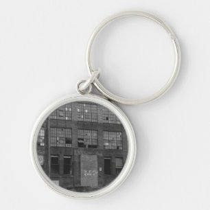 Abandoned Manufacturing Building Keychain