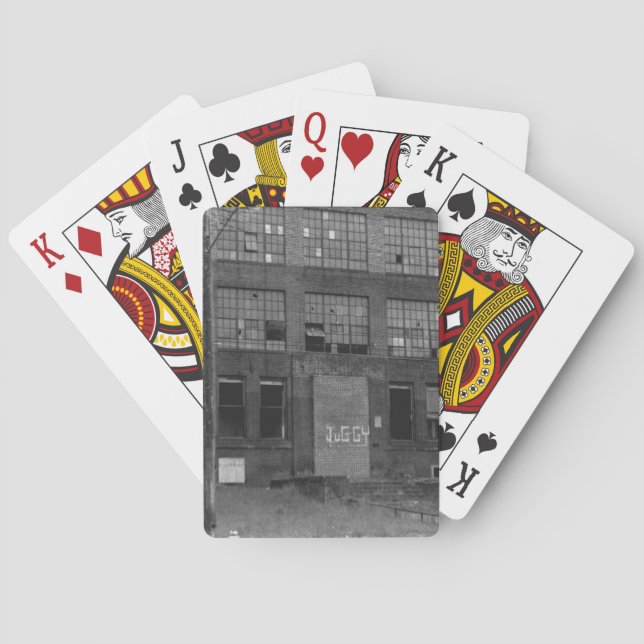 Abandoned Manufacturing Building Playing Cards (Back)