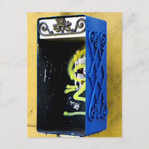 Abandoned Phone Booth Postcard