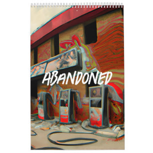 Abandoned Places and Spaces AI Art Calendar