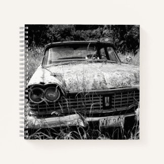 Abandoned Plymouth Car Photo 8.5x8.5 Notebook