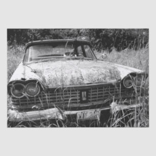 Abandoned Plymouth Car Photo Gift Bag Tissue Paper