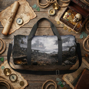 Abandoned Port — Pirate Harbor Scene Duffel Bag