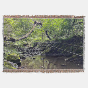 Abandoned Railroad Throw Blanket