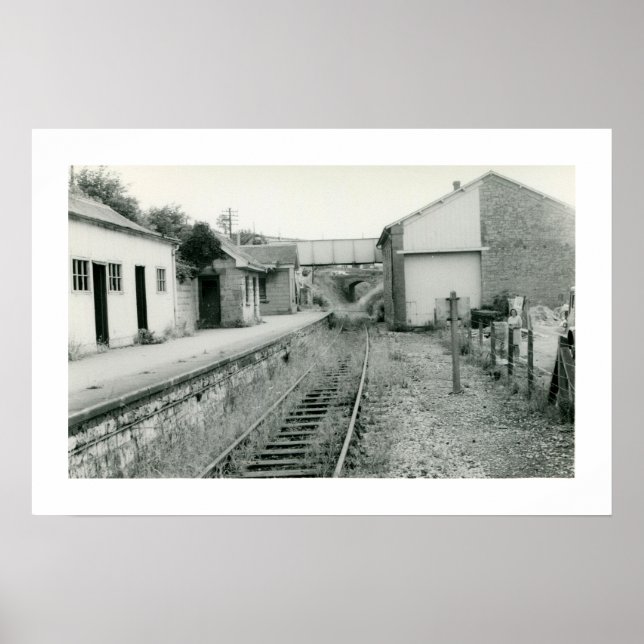 Abandoned railway station Watchet Somerset photo Poster (Front)