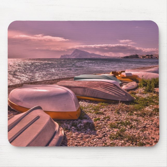 Abandoned Rowing Boats | L'Olla Beach, Altea Mouse Pad (Front)