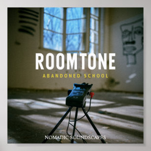 Abandoned School Room Tone Album Cover Poster