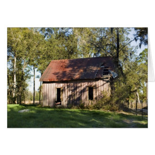 Abandoned Shack Blank Card