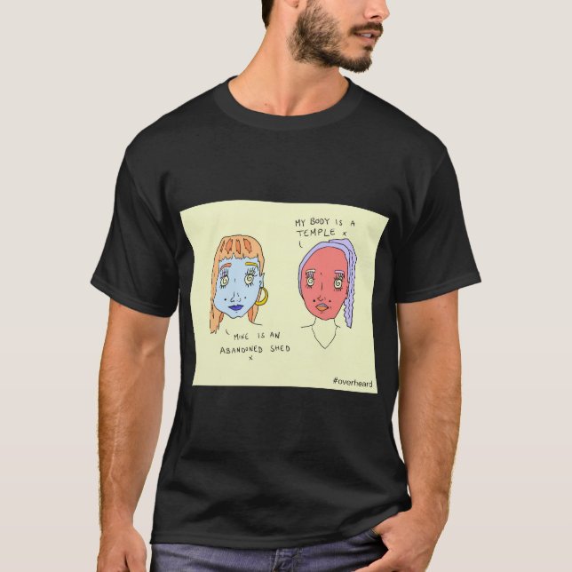 Abandoned Shed | Basic T-Shirt | #overheard (Front)
