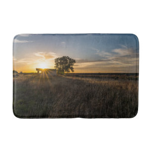Abandoned Shed Colorado Sunset Bath Mat