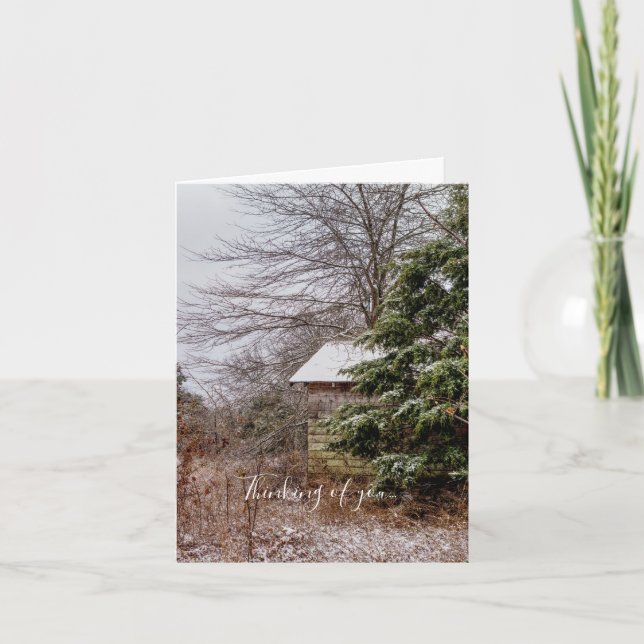 Abandoned Shed Thinking Of You Card (Front)