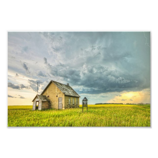 Abandoned SK School Photo Print (Front)
