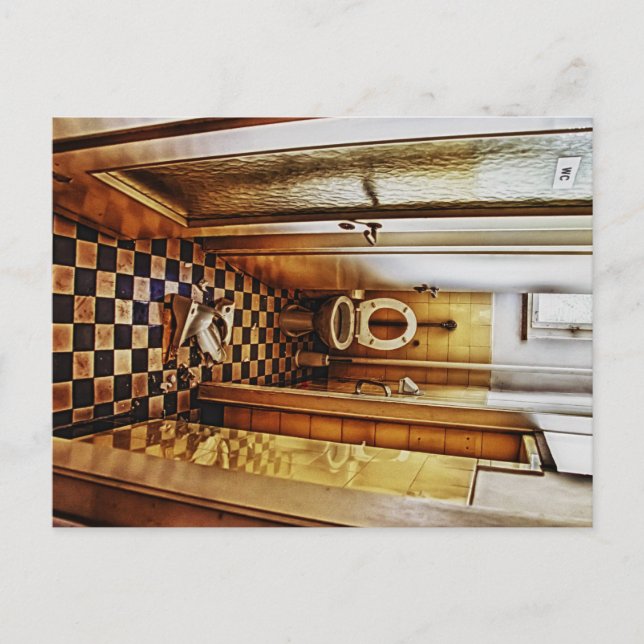 abandoned toilet postcard (Front)