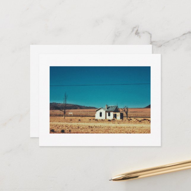 Abandoned Train Station in Namibia Postcard (Front/Back In Situ)