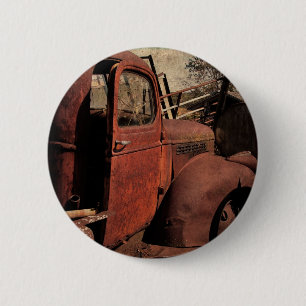 Abandoned Truck 2 Inch Round Button