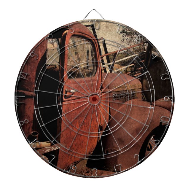 Abandoned Truck Dartboard (Front)