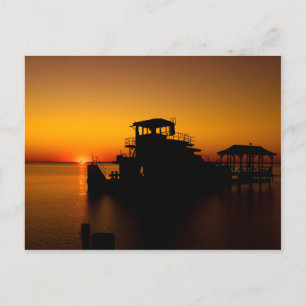 Abandoned Tugboat Madisonville Lighthouse Postcard