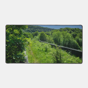Abandoned Whitacre Mill Viaduct, Huddersfield Desk Mat