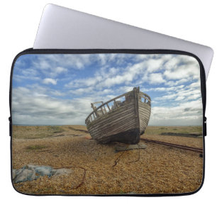 Abandoned Wooden Fishing Boat Dungeness Laptop Sleeve