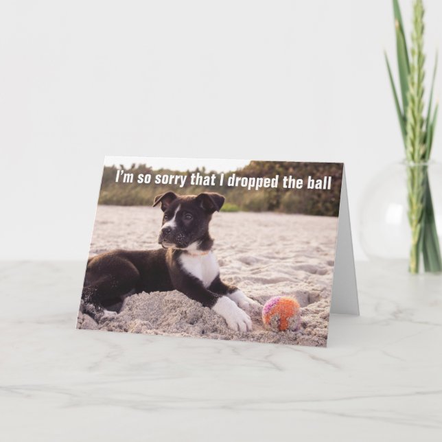 Abandonné La Boule, Anniversaire - Carte (Devant)