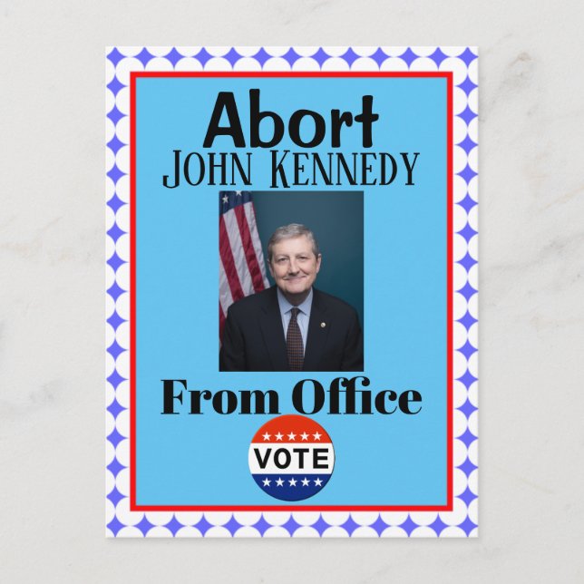 Abandonner la carte postale John Kennedy (Devant)