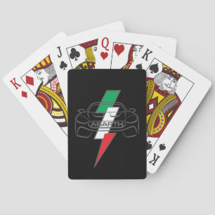 ABARTH 124 ITALIAN LIGHTNING BOLT PLAYING CARDS