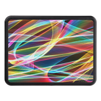 Abastract light ribbons Trailer Hitch Cover
