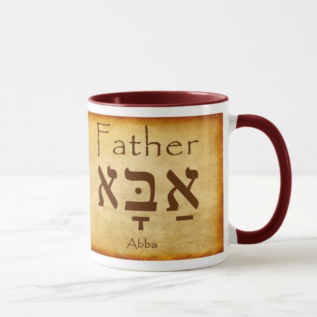 ABBA - FATHER HEBREW MUG (Right)