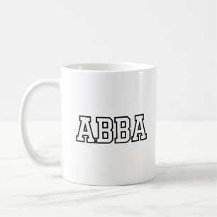 Abba Name Typography Design Coffee Mug