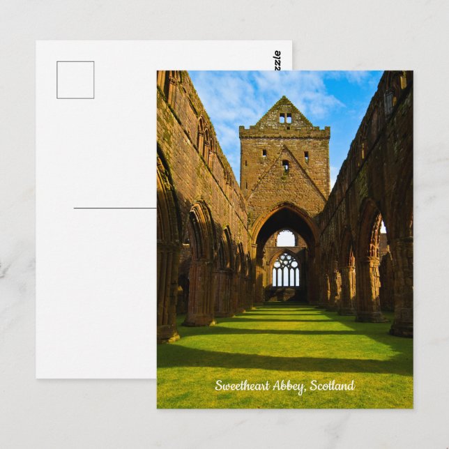 Abbaye de Sweetheart, Écosse Carte postale (Devant / Derrière)