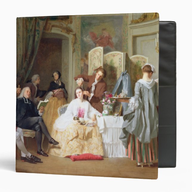 Abbe Prevost reading 'Manon Lescaut', 1856 Binder (Front/Inside)