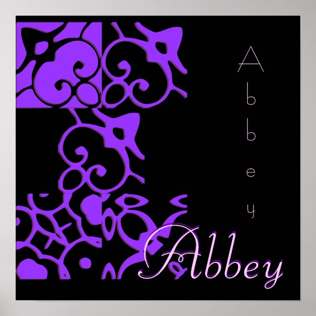 Abbey Designer Name II Poster (Front)