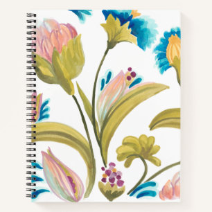 Abbey Floral Tiles - Spring Flowers Notebook