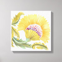 Abbey Floral Tiles - Yellow