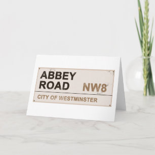 Abbey Road London England - vintage Holiday Card