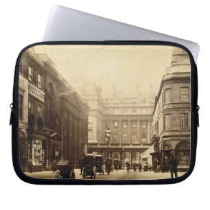 Abbey Square and Pump Rooms, Bath, c.1880 (b/w pho Laptop Sleeve