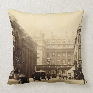 Abbey Square and Pump Rooms, Bath, c.1880 (b/w pho Throw Pillow