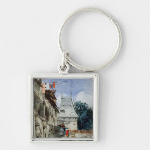Abbey St-Amand, Rouen (w/c, bodycolour and pencil Keychain