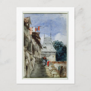 Abbey St-Amand, Rouen (w/c, bodycolour and pencil Postcard