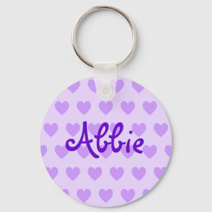 Abbie in Purple Keychain
